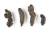 Four betel nut crusher and/or sword or kris handles.Collected by Jac Hoogerbrugge in the 1960’s and 1970’s.