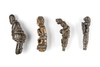 Four betel nut crusher and/or sword or kris handles.  Collected by Jac Hoogerbrugge in the 1960’s and 1970’s.