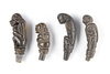 Four betel nut crusher and/or sword or kris handles.Collected by Jac Hoogerbrugge in the 1960’s and 1970’s.