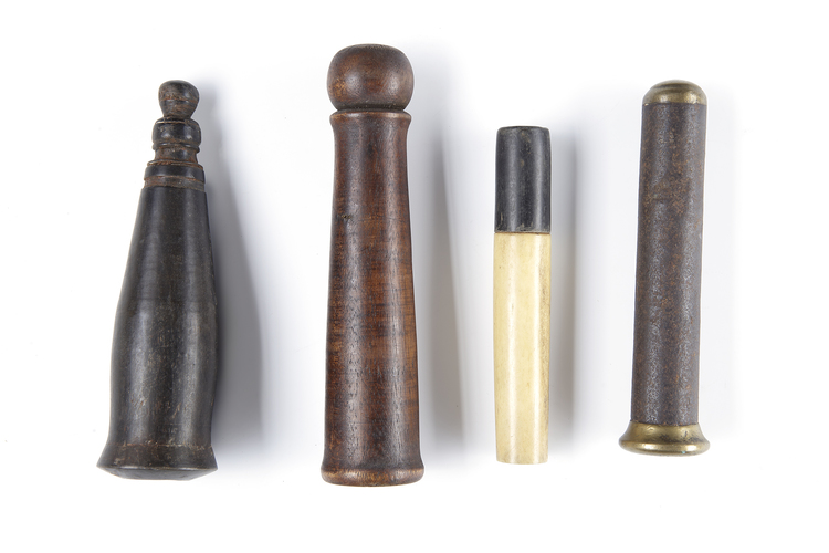 Four betel nut crusher and/or sword or kris handles.Collected by Jac Hoogerbrugge in the 1960’s and 1970’s.
