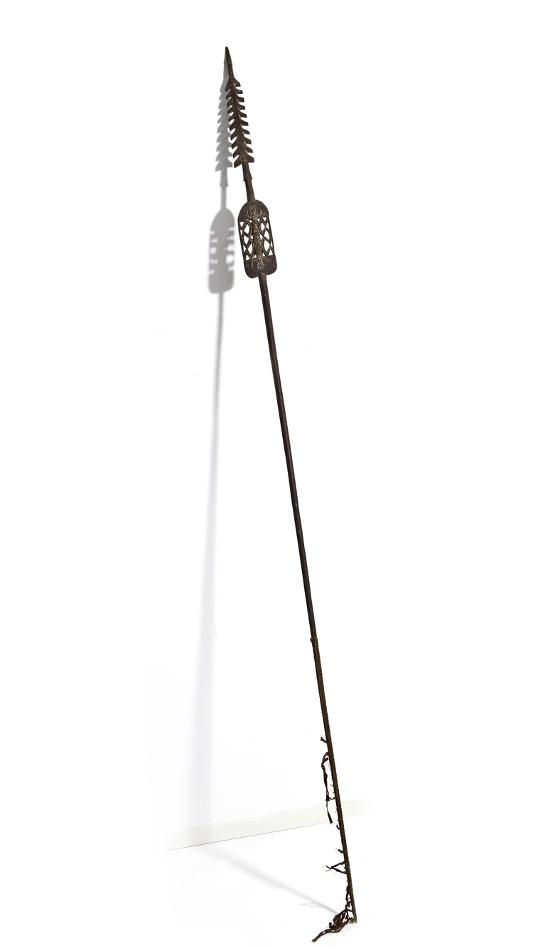 Asmat. Ceremonial spear. Collected by Jac Hoogerbrugge in the 1960’sor 1970’s. See the collection note by Hoogerbrugge