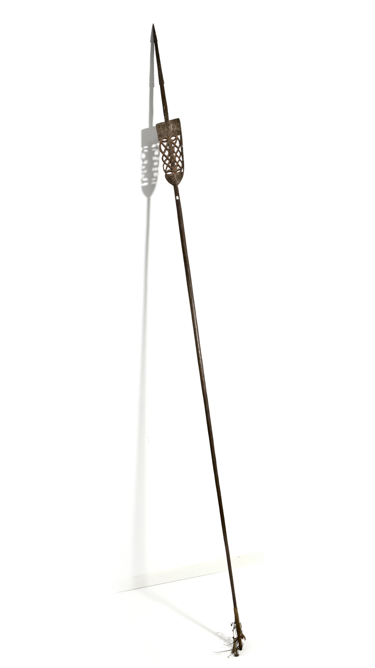 Asmat. Ceremonial spear. Collected by Jac Hoogerbrugge in the 1960’sor 1970’s.