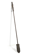 Asmat. Ceremonial paddle with ancestor figure. Collected by Jac Hoogerbrugge in the 1960’sor 1970’s.