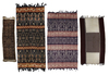 Four Indonesian textiles from the collection of Jac Hoogerbrugge.