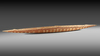 Asmat. Large feast dish in the shape of a canoe.