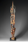 Large New Ireland Malagan carving. Provenance: New Guinea Primitive Arts Sydney. With label.