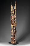 Large New Ireland Malagan carving. Provenance: New Guinea Primitive Arts Sydney. With label.