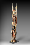 Large New Ireland Malagan carving. Provenance: New Guinea Primitive Arts Sydney. With label.