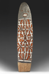 Asmat shield from Citak. Collected no later than 1969 by Jac Hoogerbrugge.
