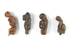 Four betel nut crusher and/or sword or kris handles.Collected by Jac Hoogerbrugge in the 1960’s and 1970’s.