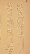 Asmat Ancestor carving collected by Jac Hoogerbrugge in the 1960’s or 1970’s. Carved by Binip from Basim.