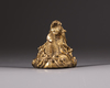 A Chinese gilt bronze 'dragon carp' paperweight