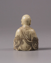 A CHINESE SOAPSTONE FIGURE ,19TH CENTURY