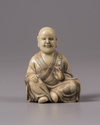 A CHINESE SOAPSTONE FIGURE ,19TH CENTURY