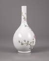 A Chinese famille rose 'prunus' vase