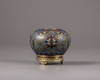 A small Chinese cloisonné enamel water pot