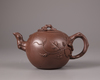 A Chinese yixing 'squirrel and grapes' teapot