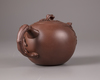 A Chinese yixing 'squirrel and grapes' teapot