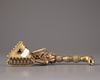 A Tibetan snakehead 'Phurba' ritual-dagger with stand
