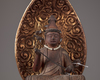 An Amida statue on lotus throne