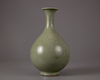 A Chinese celadon-glazed pear-shaped vase, yuhuchunping