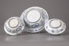 Two Chinese 'Kraak porselein' blue and white bowls and a dish