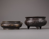 Two Chinese bronze censers