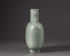 A Chinese celadon-glazed 'dragons' moonflask