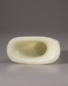 A CHINESE BOWENITE FLATTENED GU VASE, 19TH CENTURY