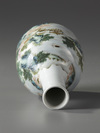 A Chinese famille rose 'landscape' mallet vase