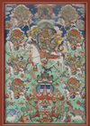 A Mongolian thangkha depicting the Gra-lah gods