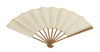 A bamboo and paper folding fan (ōgi) in scribed by the Buddhist Nun Otagaki Rengetsu (1791-1875)