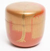 A red lacquered tea-caddy (nastume)