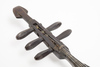 Travel writing kit (yatate) in the shape of a bronze biwa