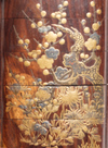 A five part inrō-case decorated with a floral design and (reverse) bamboo