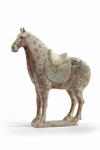 A Chinese painted pottery figure of a horse