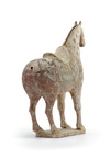 A Chinese painted pottery figure of a horse