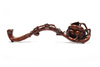 A CHINESE CARVED BOXWOOD 'PERSIMMON' RUYI SCEPTRE