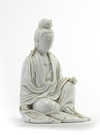 A Chinese Dehua seated figure of Guanyin