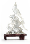 Two Chinese rock crystal carvings