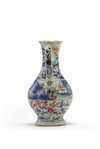 A European-enamelled Chinese blue and white ewer