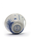 A Chinese blue and white 'month' cup