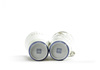 A pair of Chinese famille rose eggshell porcelain vases