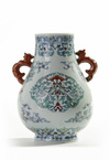 A Chinese doucai ‘kui dragon’ pear-shaped vase, hu