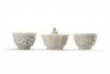 Three Chinese Dehua white-glazed cups