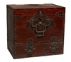 A Portable red-brown lacquered sea-chest (funadansu)