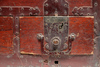 A Portable red-brown lacquered sea-chest (funadansu)