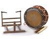A Japanese lacquered drum