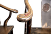 A PAIR OF CHINESE HORSESHOE-BACK ARMCHAIRS, 19TH CENTURY