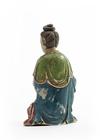 A Chinese soapstone carving of Guanyin
